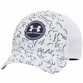 Cowboy hat Under Armour Iso-chill Driver Mesh Cap - White/White