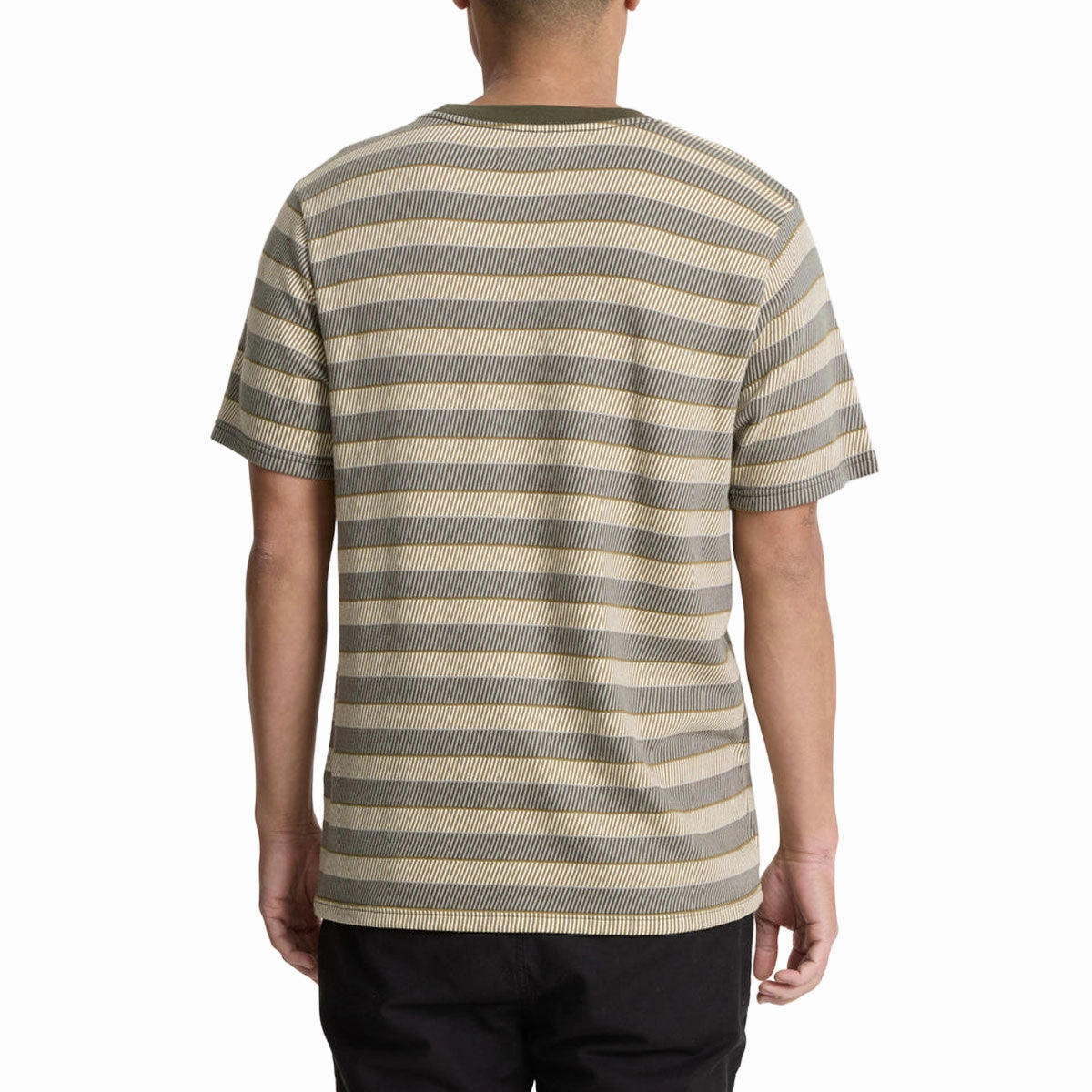 NonRestrictive Cut Roark Journey Jacquard Crew T-Shirt - Ghost Grey