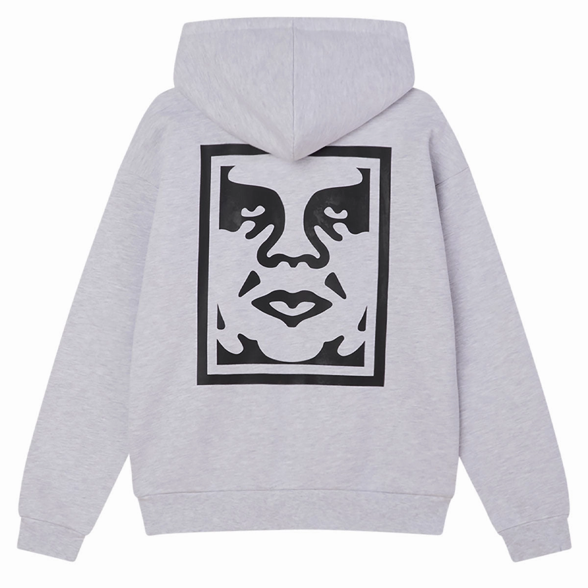 Obey Bold Icon Extra Heavy Hoodie - Ash Grey Daily Uniform Impala like