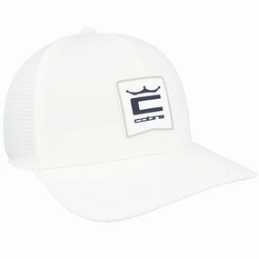 Cobra Crown C Patch Cap - White/Deep Navy No Fuss