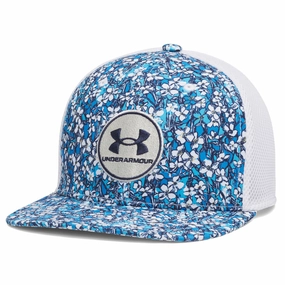 Sun Protection Under Armour Drive Mid Straight Cap - White/Summit White