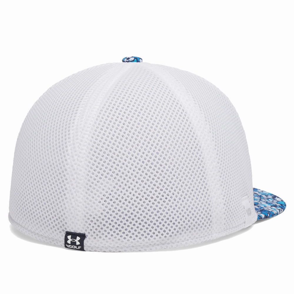 Cold Ready Under Armour Drive Mid Straight Cap - White/Summit White