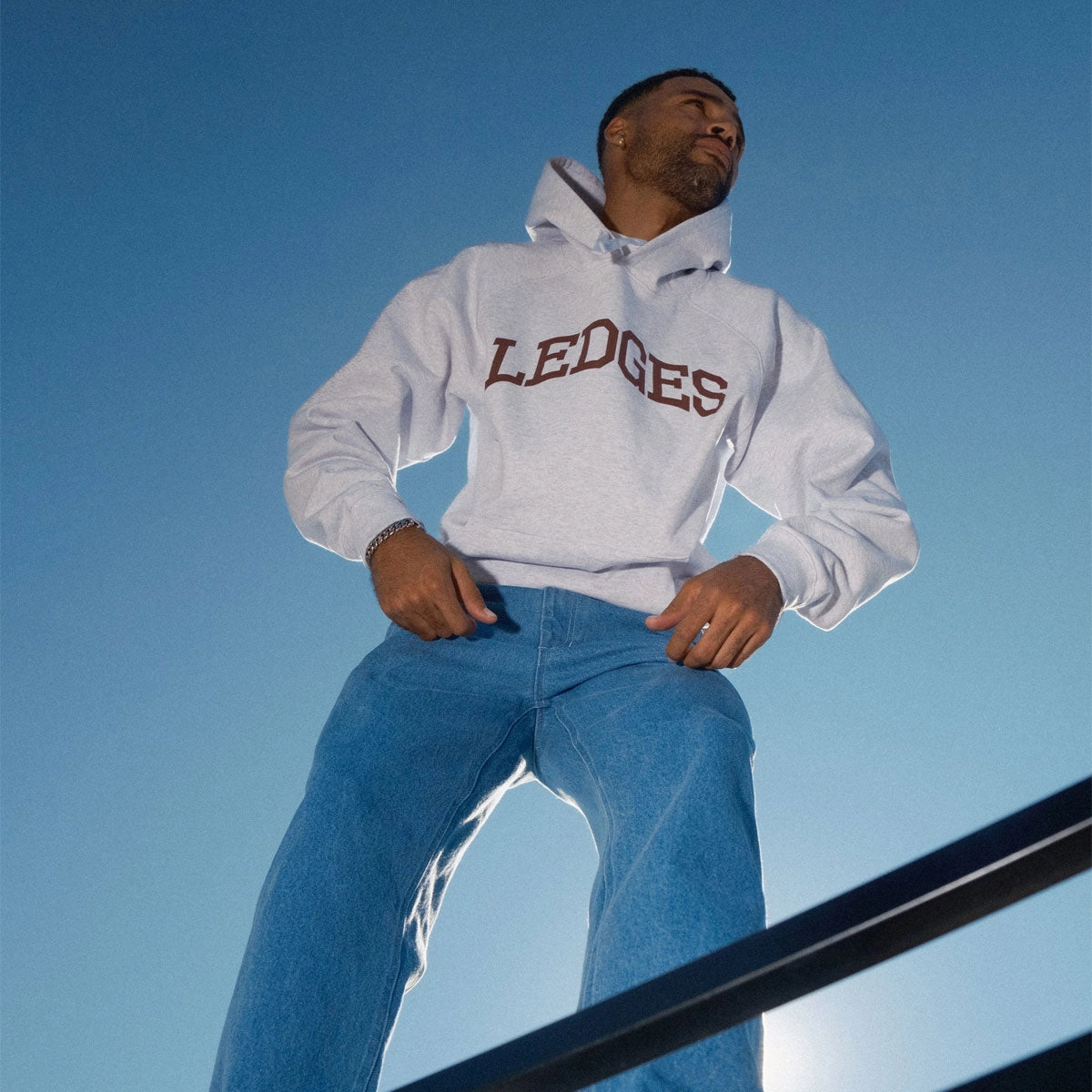 Quasi Ledges Hoodie - Ash Fashion Statement