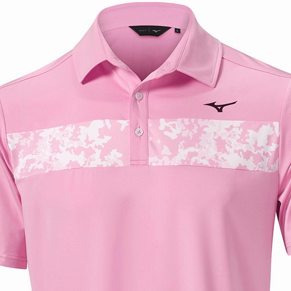 EasyCareFinish Mizuno Floral ST Polo Shirt - Lilac Sachet
