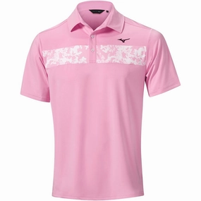 Trendy Casual Wear Chill Style Mizuno Floral ST Polo Shirt - Lilac Sachet