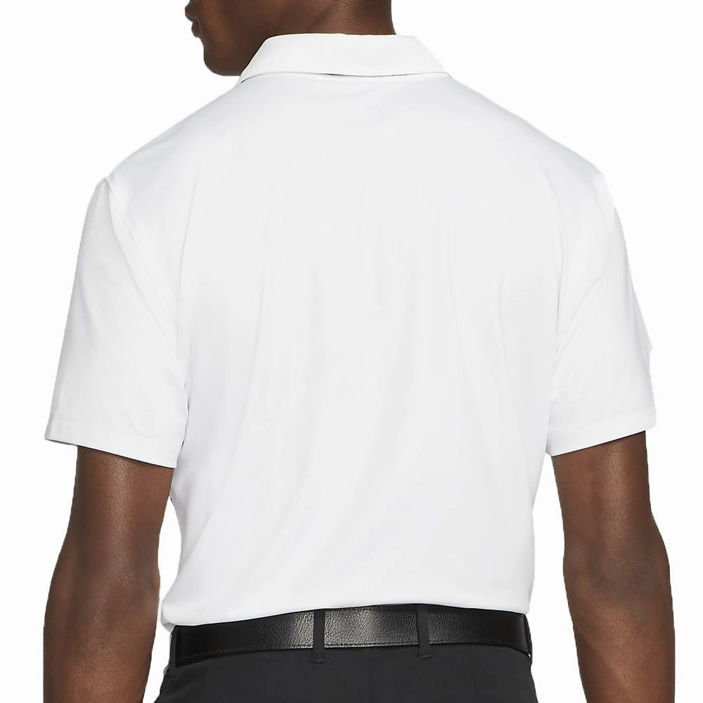 Nike Dry Vapor Stripe Graphic Polo Shirt - White/Black Cozy Feeling Oversized Cut