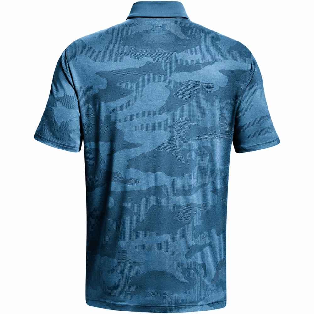 Seasonal Layer LayeringFriendly Under Armour Playoff Camo Jacquard Polo Shirt - Cosmic Blue/Blizzard