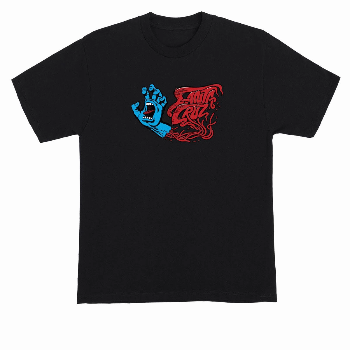 Santa Cruz Screaming SC Veins T-Shirt - Black Comfortable Wear