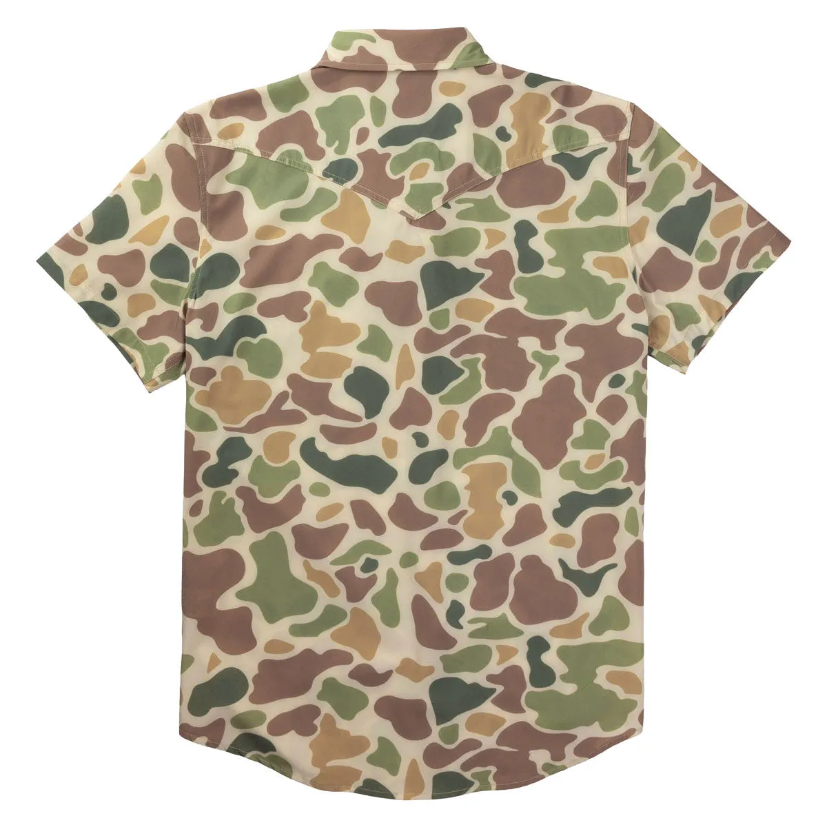 Petite Cut Sophisticated Style Sendero Confluence Tech Shirt - Field Camo