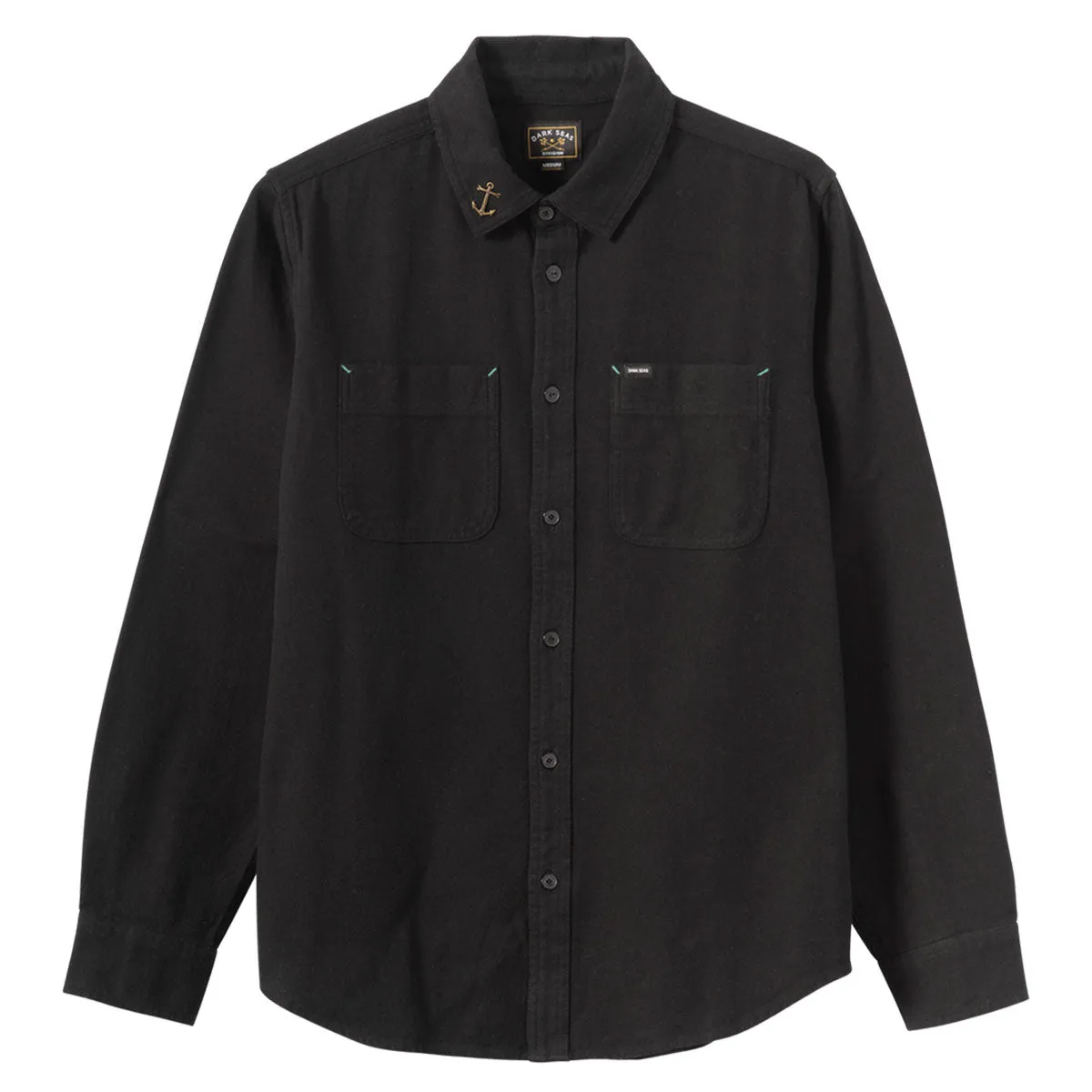 Dark Seas Bergstrom Long Sleeve Shirt - Black Current Style V-Neck