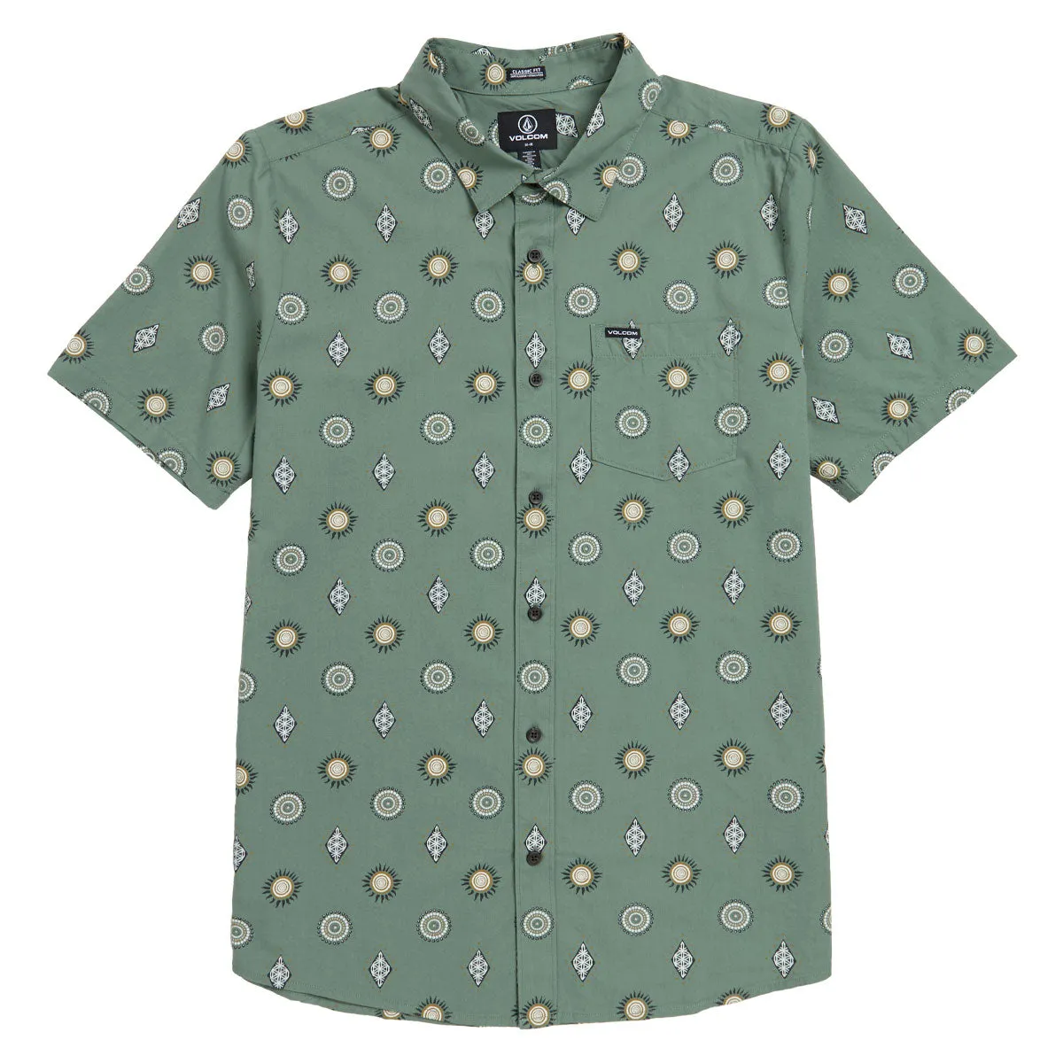 Volcom Mister Fib Shirt - Light Olive Loose Comfort Corporate Event