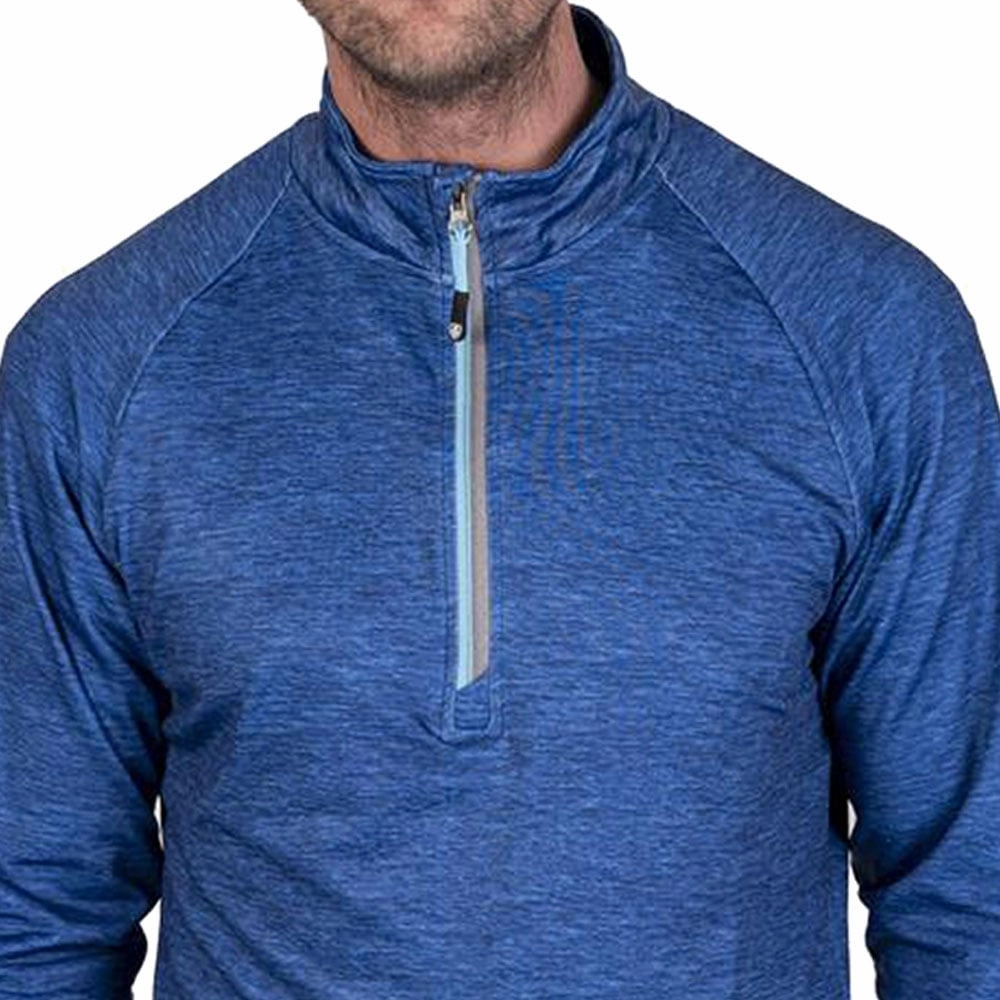 Island Green Raglan Sleeve Top Layer - Blue Marl young people