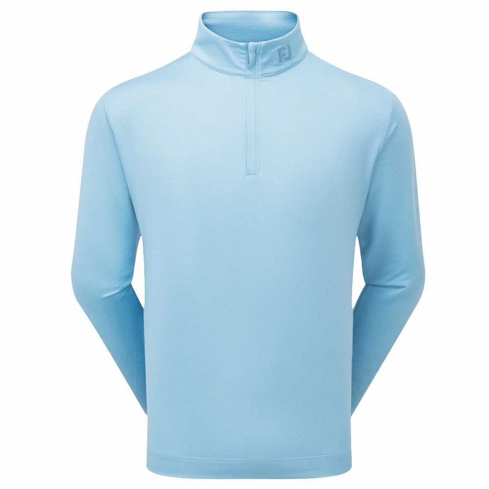 product tag identification Cold Weather Wear FootJoy Tonal Deco Diamond Chillout 1/4 Zip - Air Blue