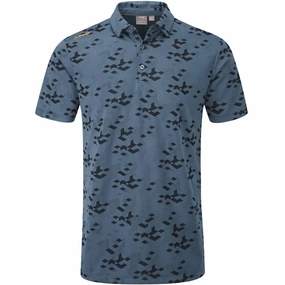 Flexible Ribbed Cuffs Ping Rae Polo Shirt - Stormcloud