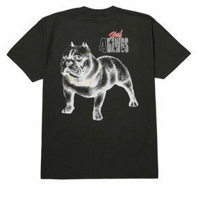 Comfortable Layer HUF 4 The Dawgs T-Shirt - Vintage Black