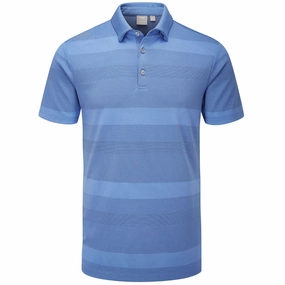 Ping Focus Polo Shirt - Marina Multi Weekend Comfort Style Soft Touch Fabric
