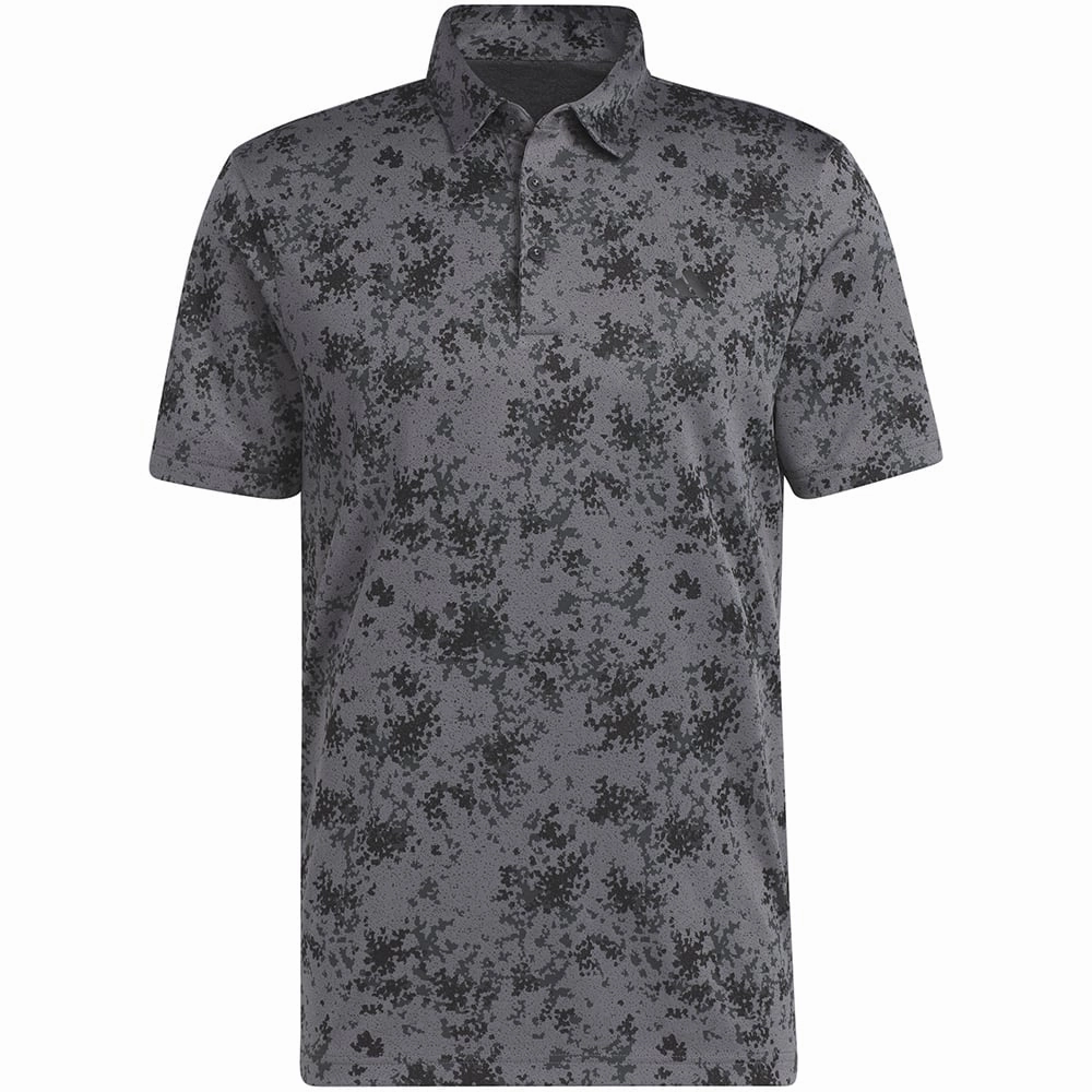 Fresh Look adidas Burst Jacquard Polo Shirt - Black