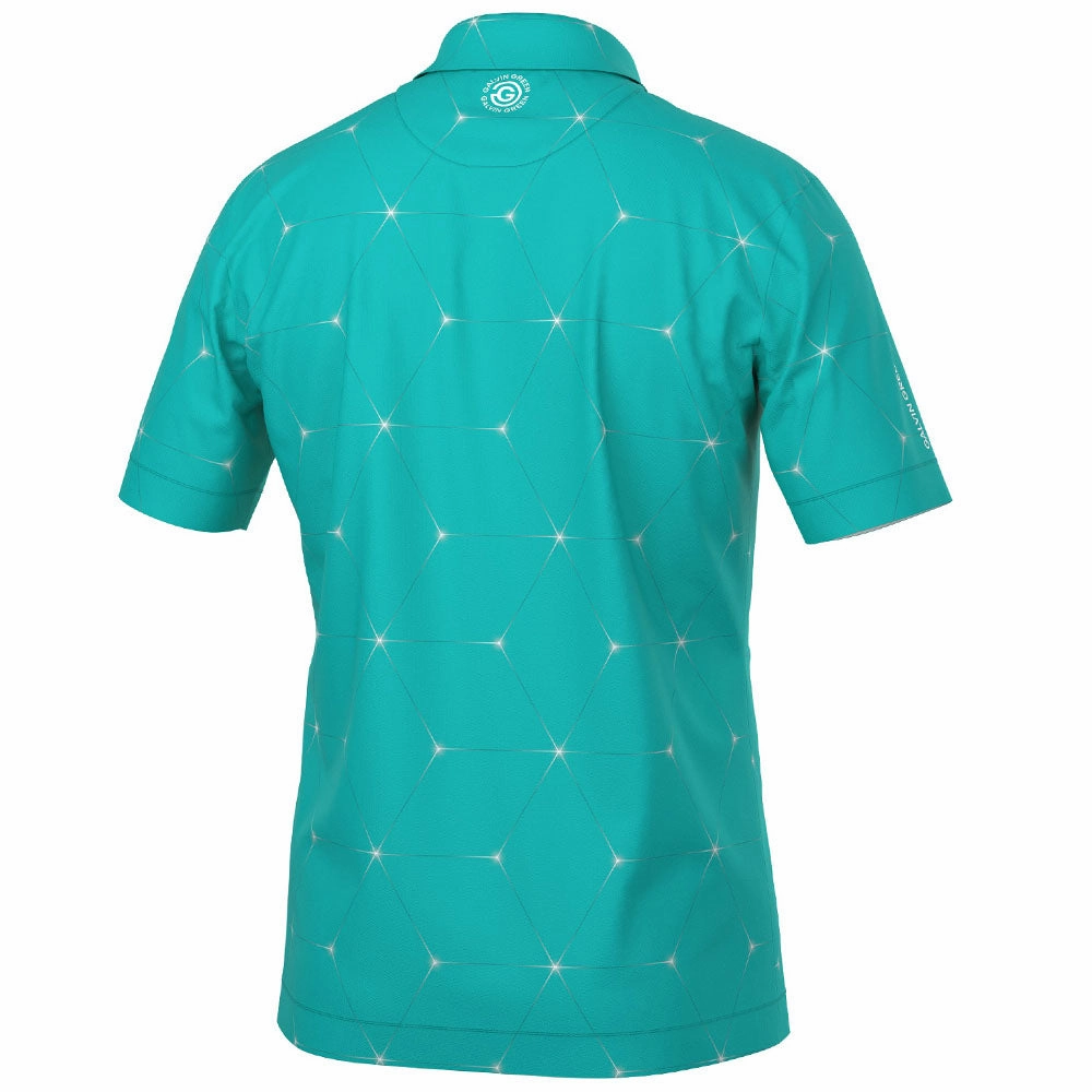 Galvin Green Milo Polo Shirt - Atlantis Green Adjustable Hem Reinforced Shoulder Stitching