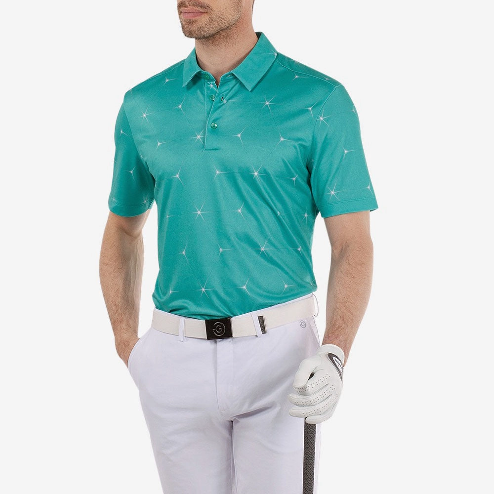 Galvin Green Milo Polo Shirt - Atlantis Green athletic style Moisture Control Fabric