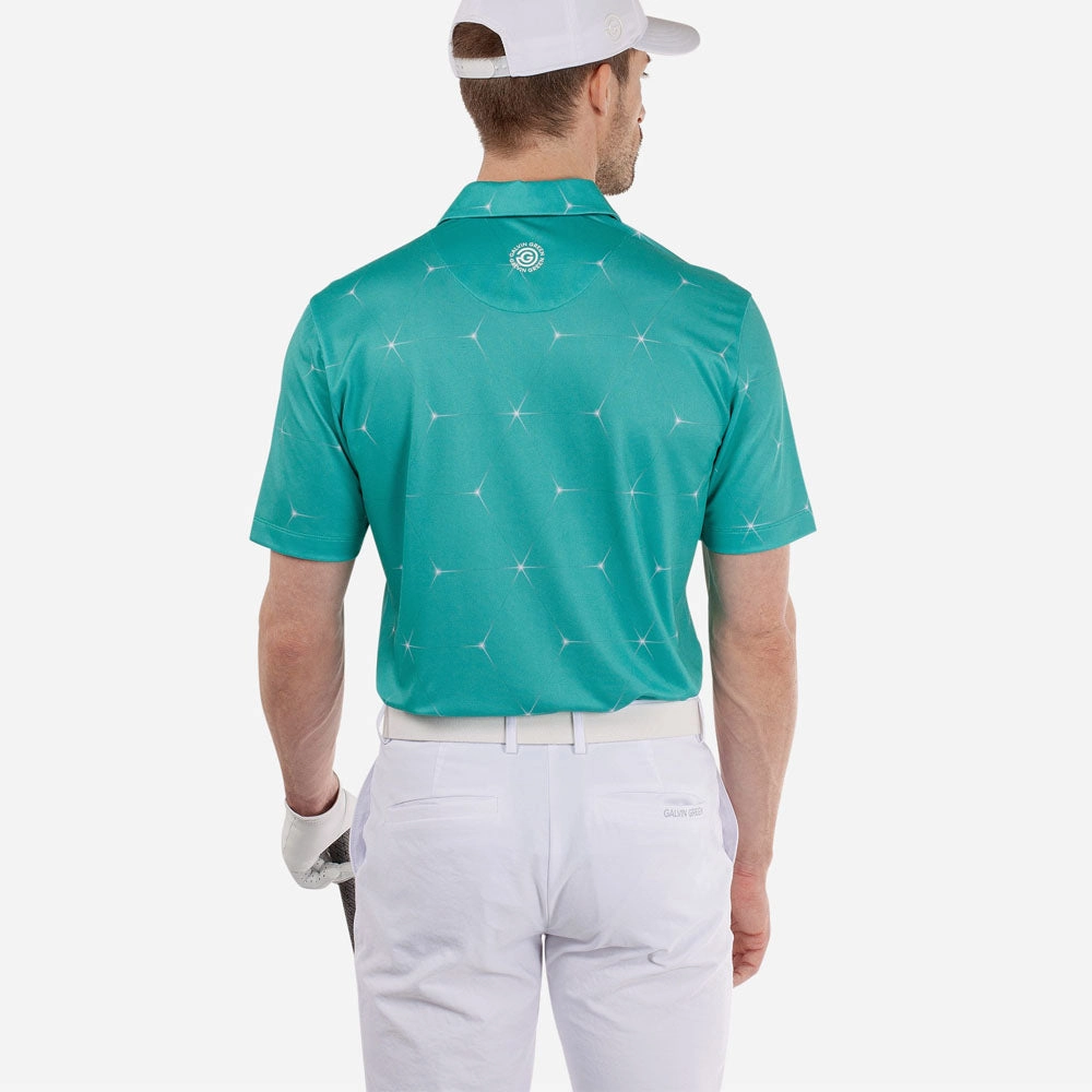 Galvin Green Milo Polo Shirt - Atlantis Green UV Protection Fabric