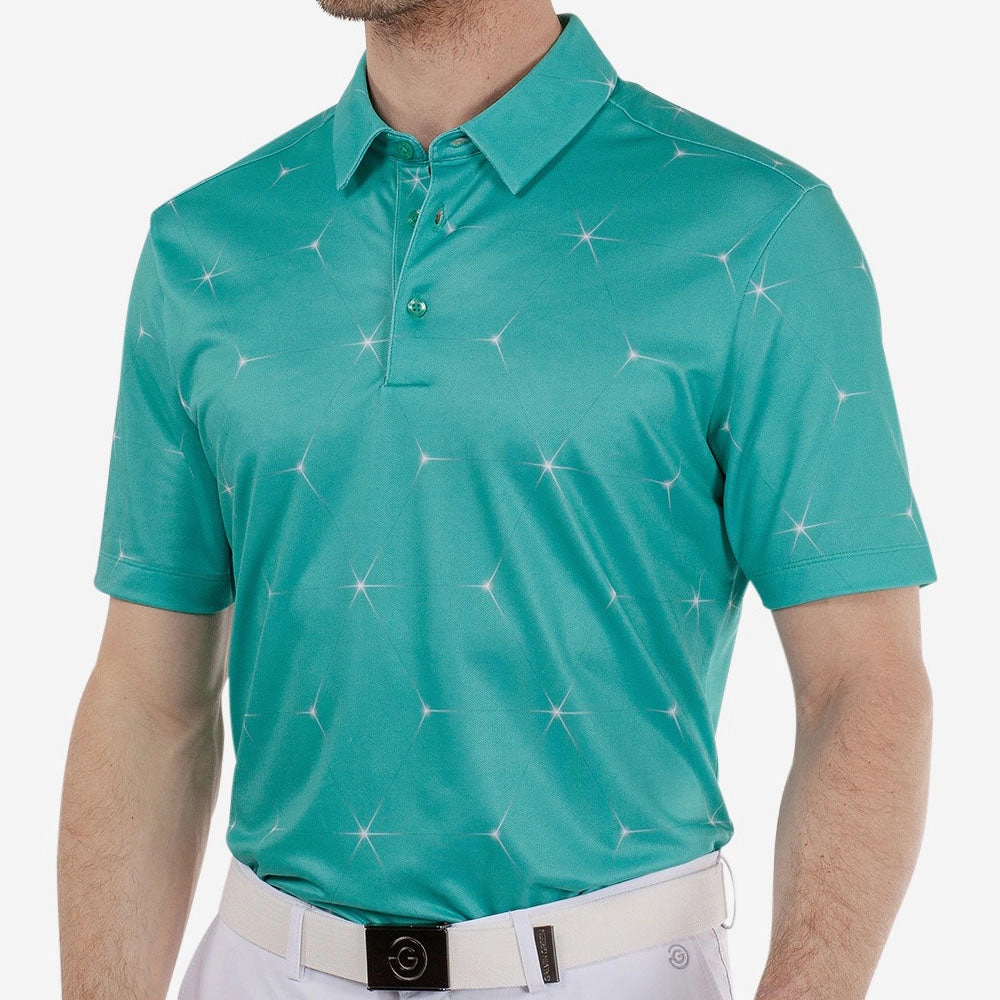 Galvin Green Milo Polo Shirt - Atlantis Green Flattering Fit Casual Essentials