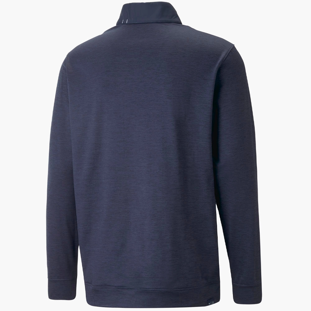Puma Cloudspun Colour Block 1/4 Zip Pullover - Navy Blazer/Navy Blazer Heather Unisex