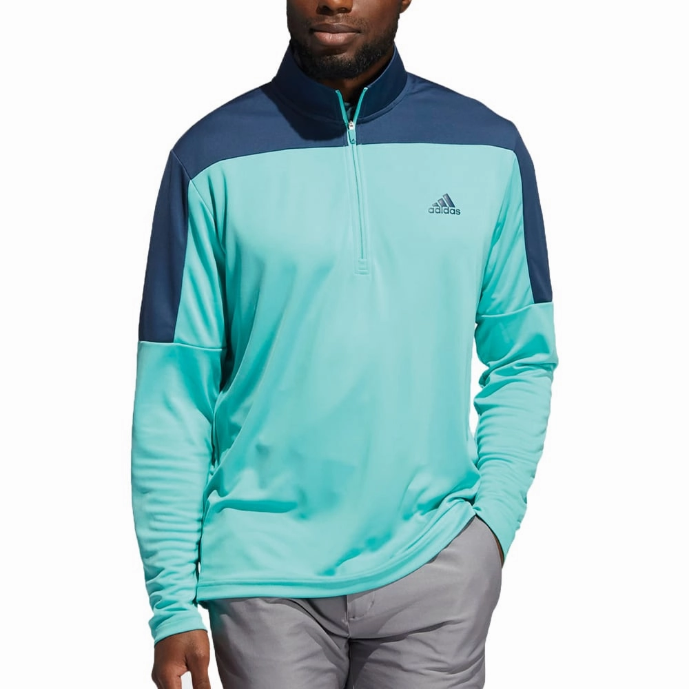 Active Comfort adidas Lightweight Quarter-Zip Sweatshirt - Acid Mint