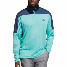 slim fit Cozy Essentials adidas Lightweight Quarter-Zip Sweatshirt - Acid Mint