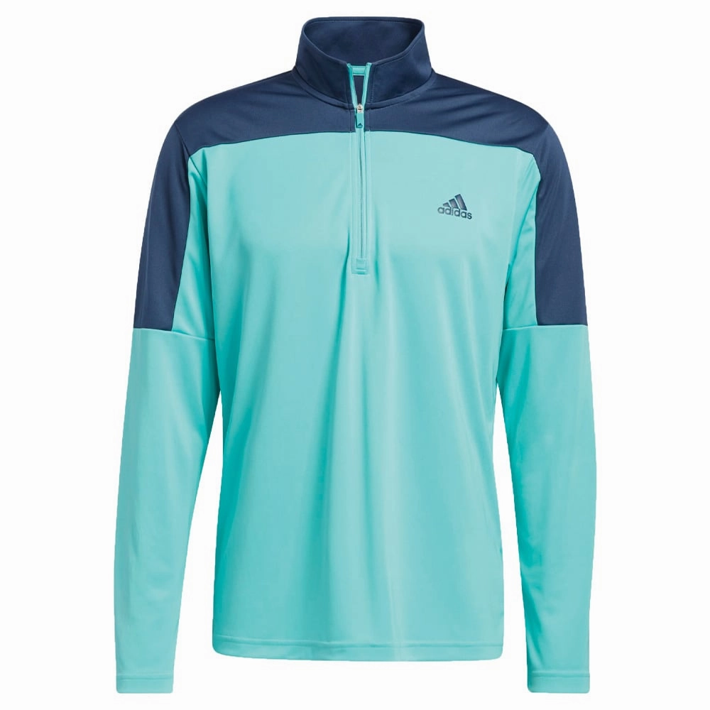 City Staple adidas Lightweight Quarter-Zip Sweatshirt - Acid Mint