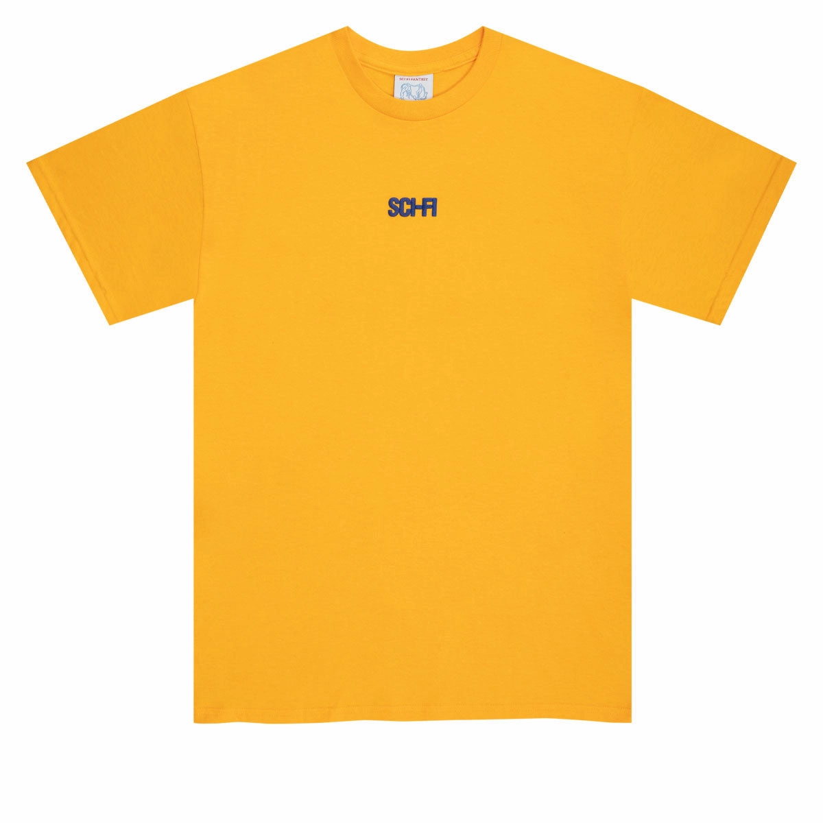 Sci-Fi Fantasy Tiny Big Logo T-Shirt - Gold Fashion Outfit Active Comfort Wear