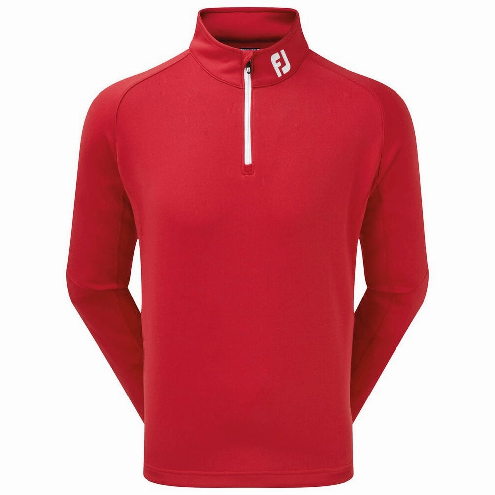 Drawstring Urban Edge FootJoy Performance Chill-Out Pullover - Red
