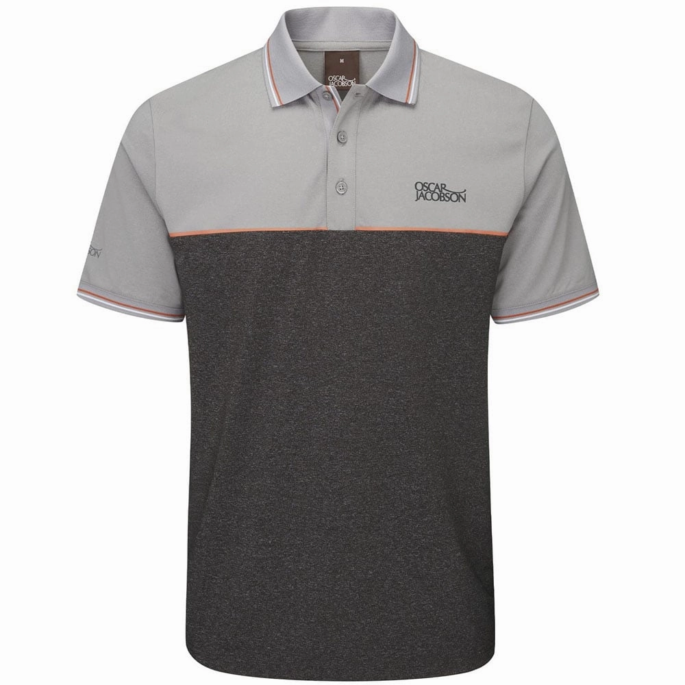 Oscar Jacobson Belford Polo Shirt - Dark Grey Sporty Style Wear