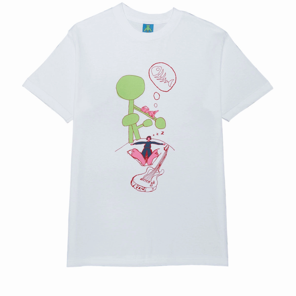 Frog Snoozer T-Shirt - White LowImpactDye Street Style