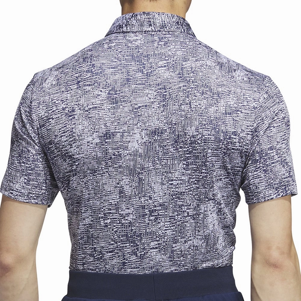 adidas Aerial Jacquard Polo Shirt - Grey Three Wrinkle Resistant Finish