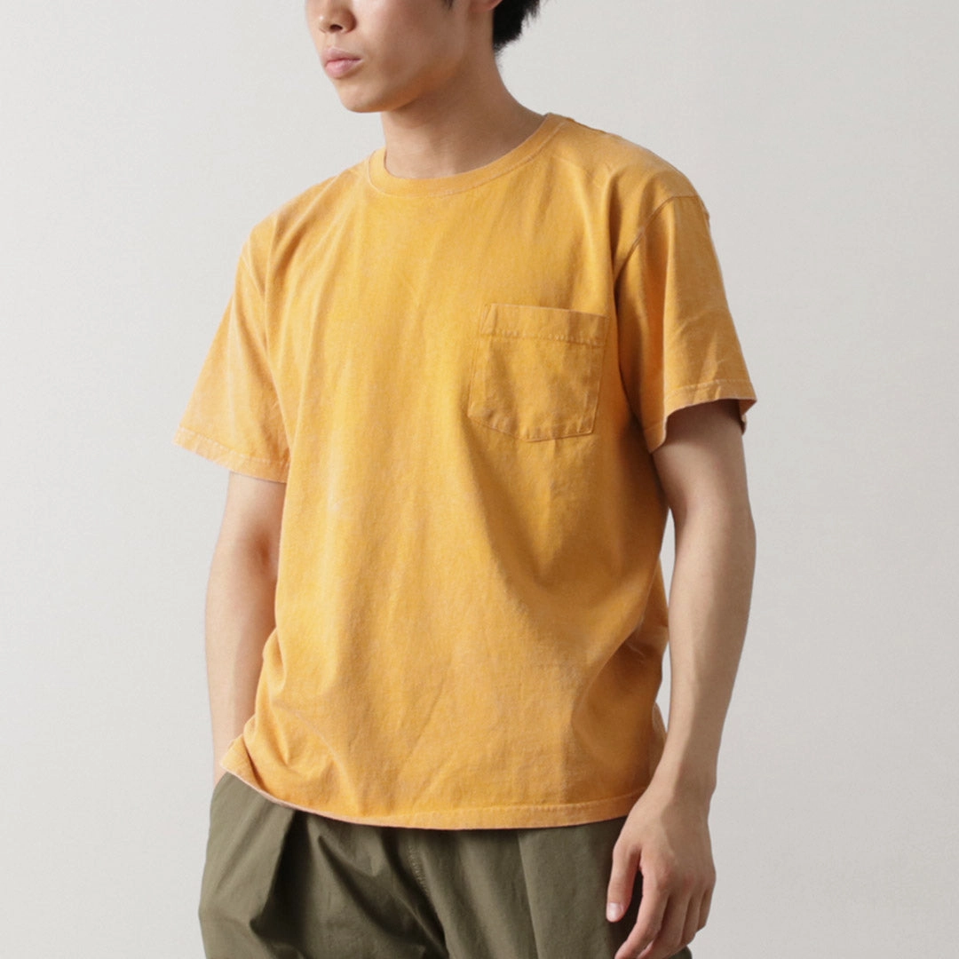 GOOD ON / Vintage Dye Short Sleeve Pocket T-Shirt NoSideSeam MinimalistStitching