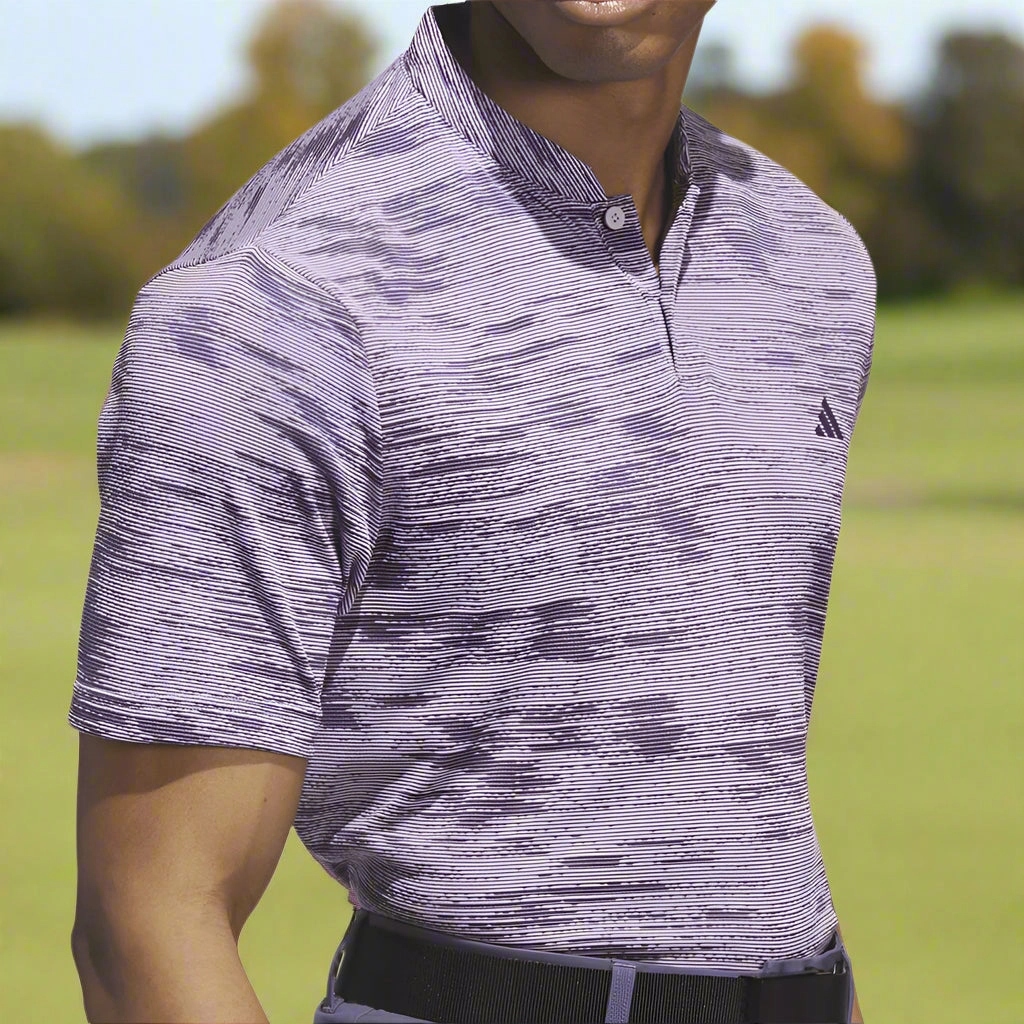 adidas Ultimate365 Sport Collar Polo Shirt - Powder Plum Classic Color Relaxed Smart