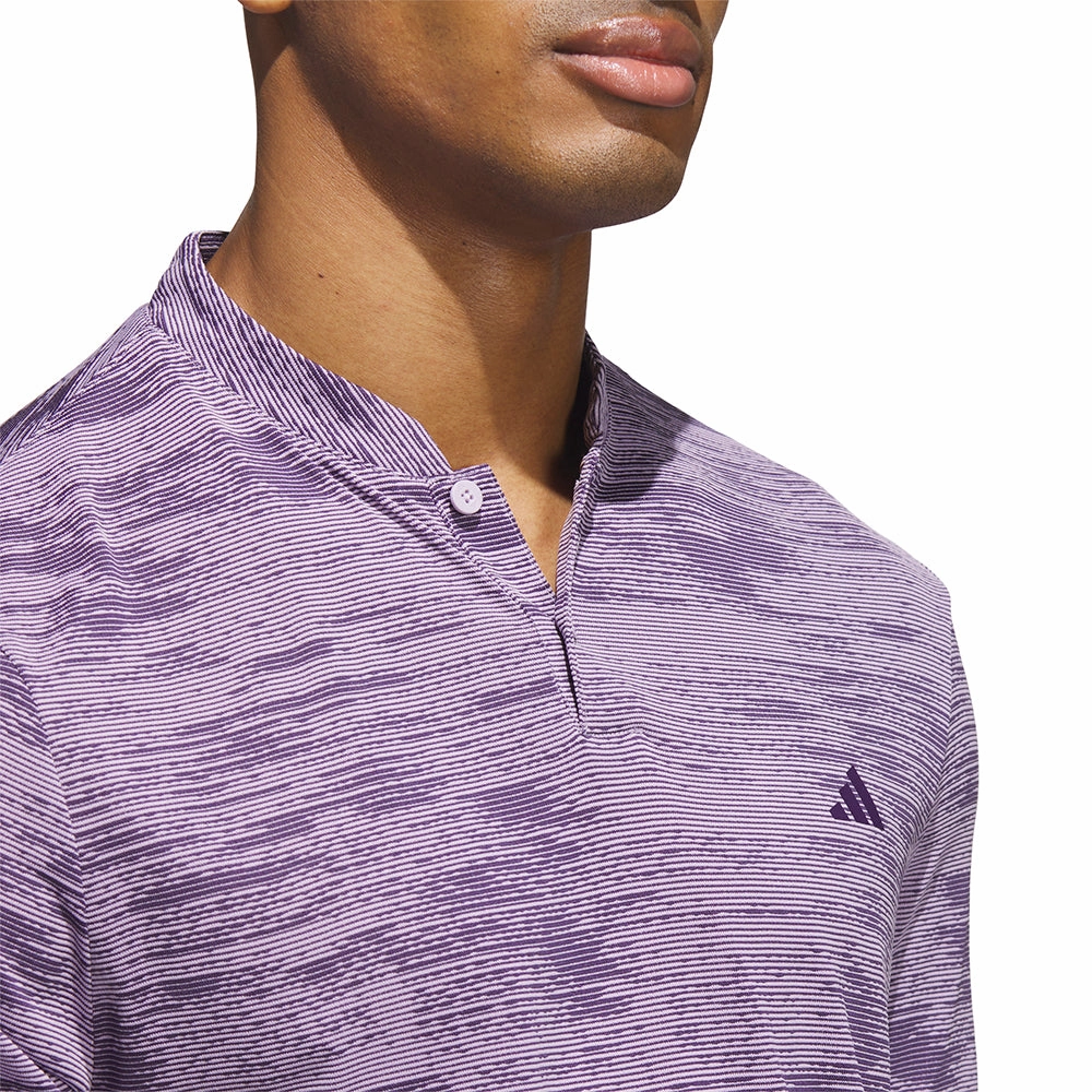 adidas Ultimate365 Sport Collar Polo Shirt - Powder Plum Zip Up Wrinkle-Free