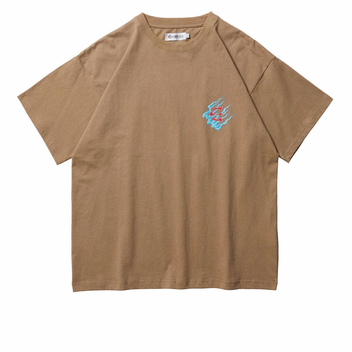 Evisen Seikaika T-Shirt - Khaki Casual Comfort Fit