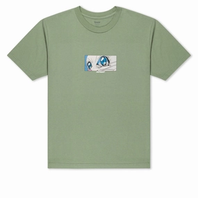 RIPNDIP Metal Claw T-Shirt - Dusty Olive StretchFabric Casual Elegance