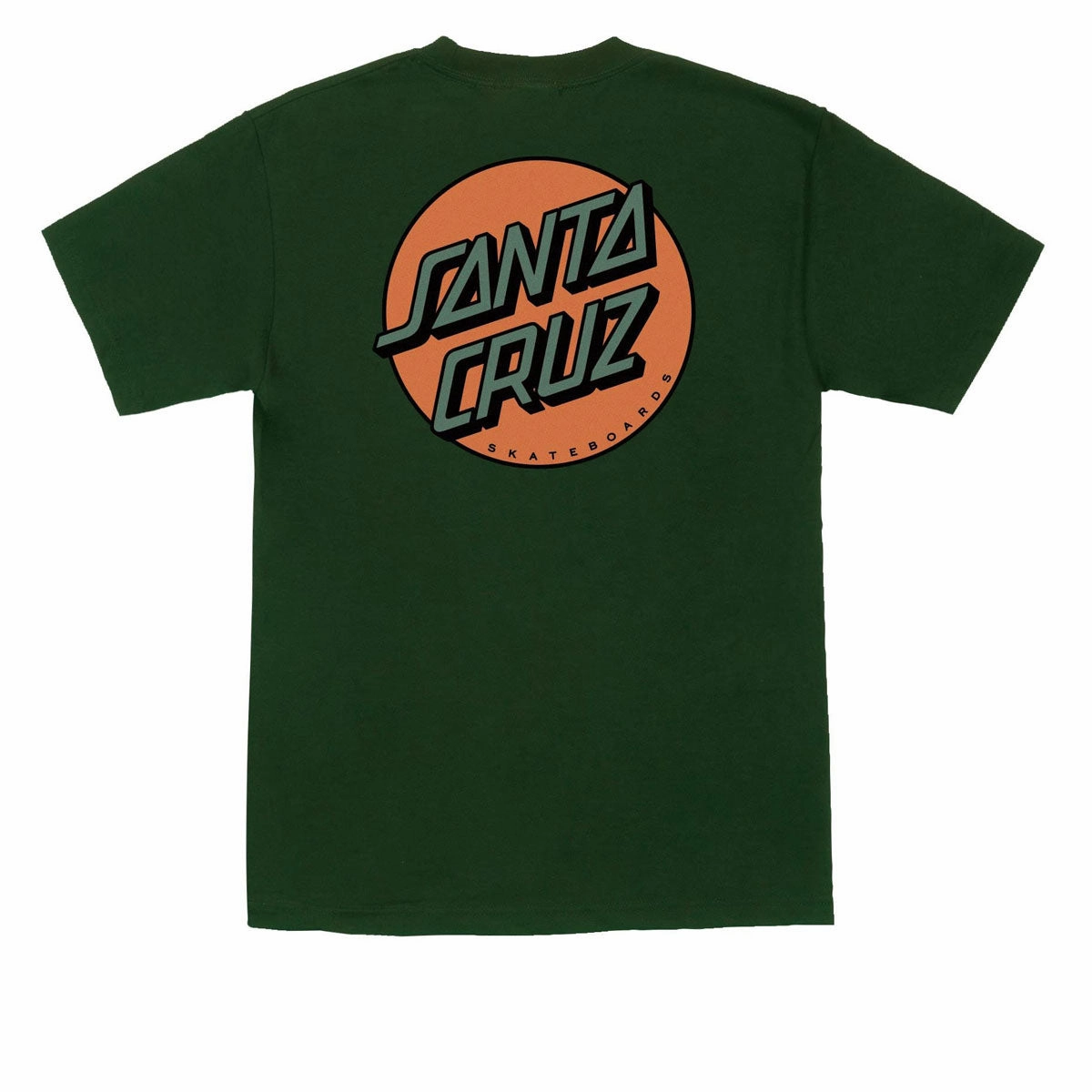 Bold and Comfortable Santa Cruz Other Dot T-Shirt - Forest/Orange