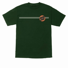 Santa Cruz Other Dot T-Shirt - Forest/Orange TaglessDesign Cool Fit