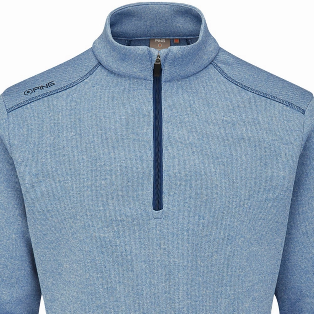 Functional Features Ping Ramsey 1/4 Zip Midlayer - Stone Blue Marl