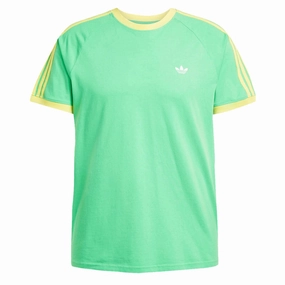 Soft Brushed Finish Adidas Monogram Cali T-Shirt - Energy Green