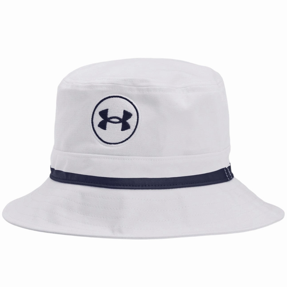 Under Armour Driver Golf Bucket Hat - White/Midnight Navy Comfy Fashion Urban Layers