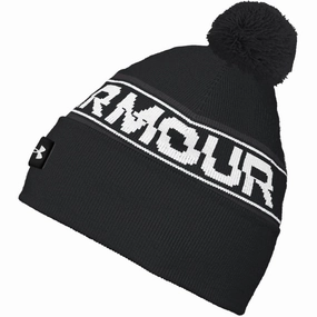 Under Armour Halftime Pom Beanie - Black Park Adventure Rugged Gear