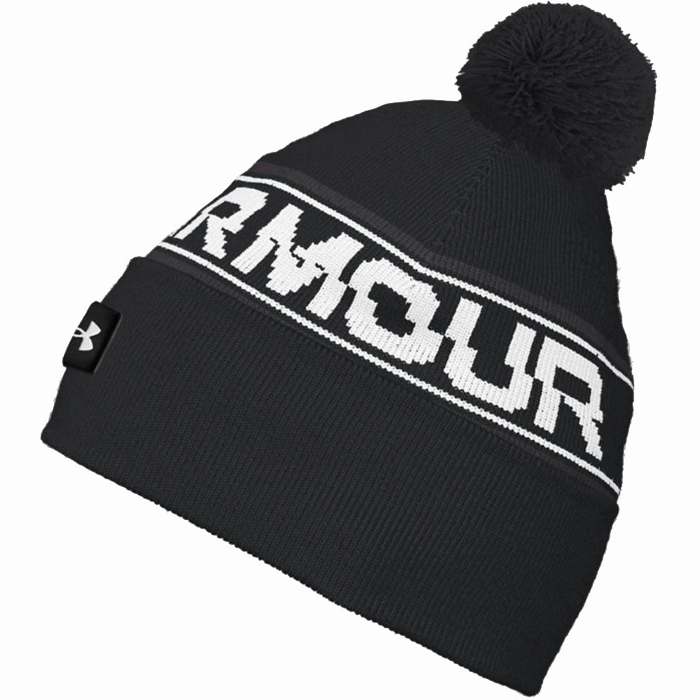 Under Armour Halftime Pom Beanie - Black Park Adventure Rugged Gear