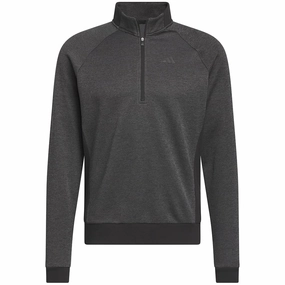 Layer Essential adidas DWR 1/4 Zip Pullover - Black/Grey Six
