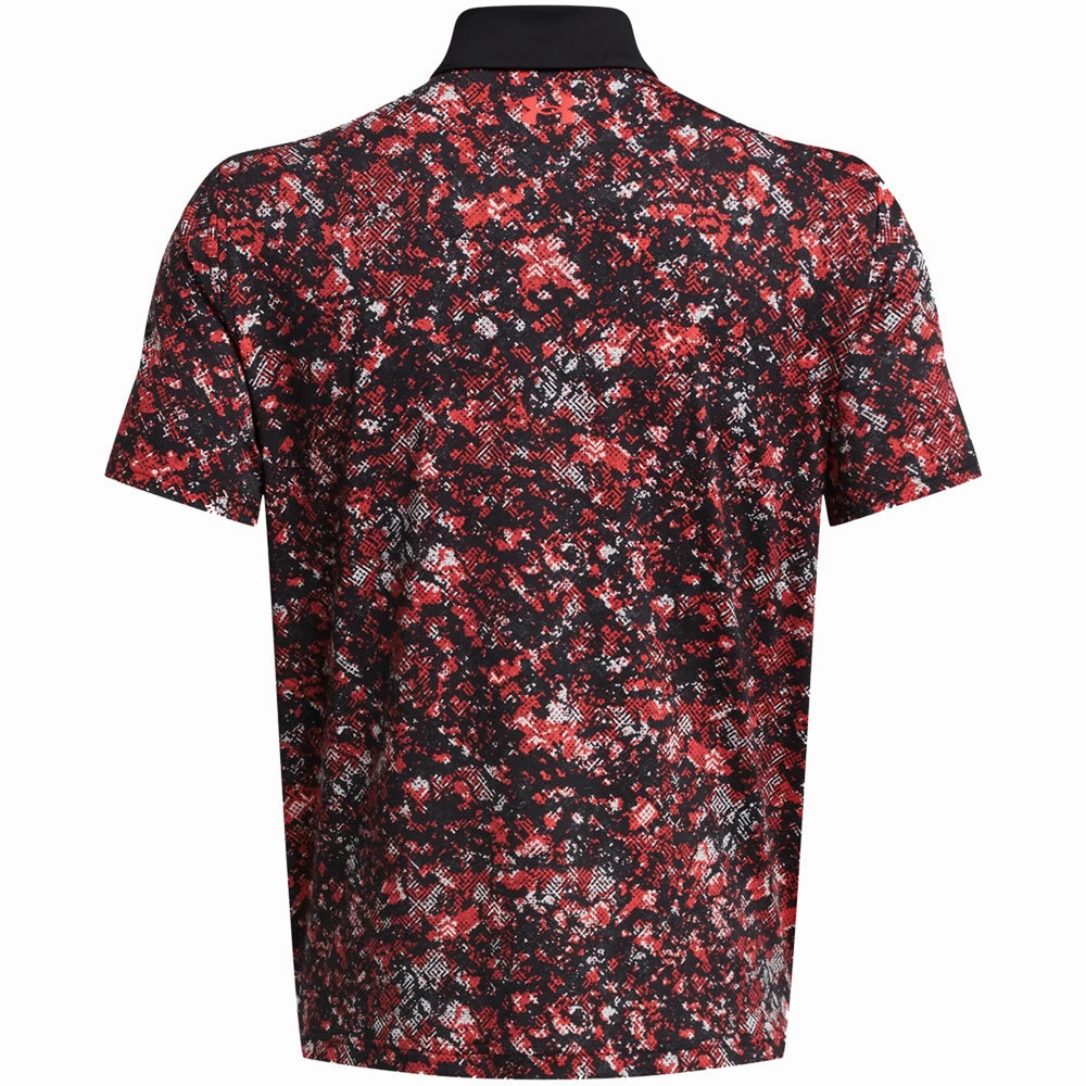 Under Armour T2G Printed Polo Shirt - Black/Red Solstice/Red Solstice Beach relaxation