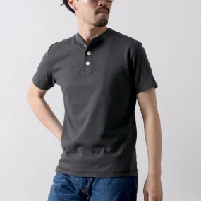 BARNS / COZUN Knitting Henry Neck Short Sleeve T-shirt Trendy Comfort Wear