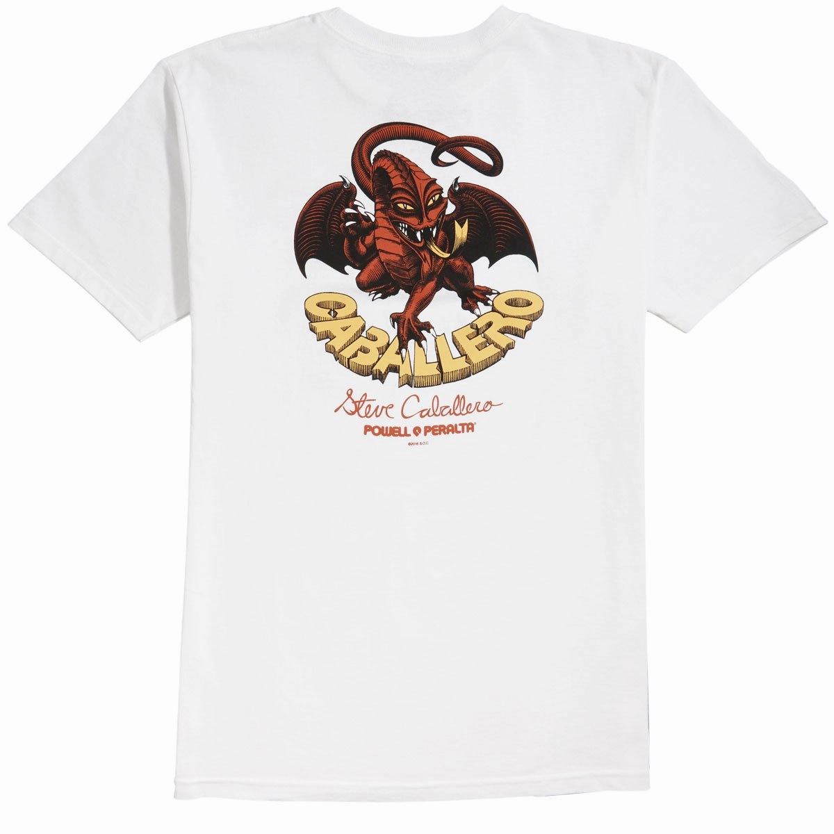 Effortless Vibe Classic Comfort Style Powell-Peralta Cab Classic Dragon II T-Shirt - White